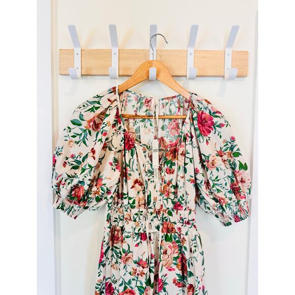Anthropologie The Somerset Maxi Dress Floral Cottagecore Puff Sleeve Small - Picture 9 of 10